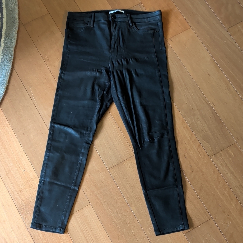 Sam Edelman Black Skinny Coated Jeans